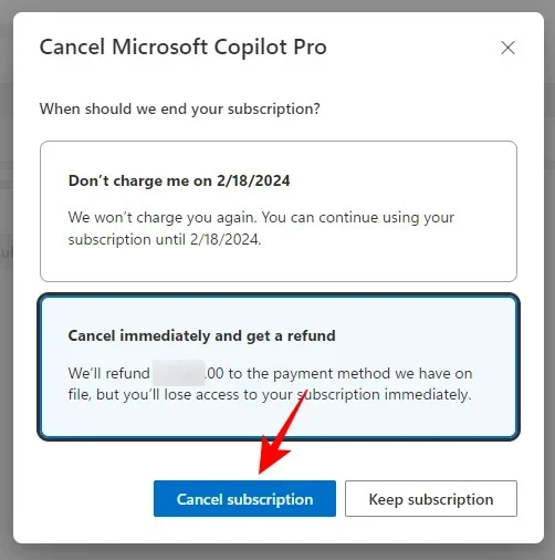 Copilot Proのサブスクリプションをキャンセルする方法