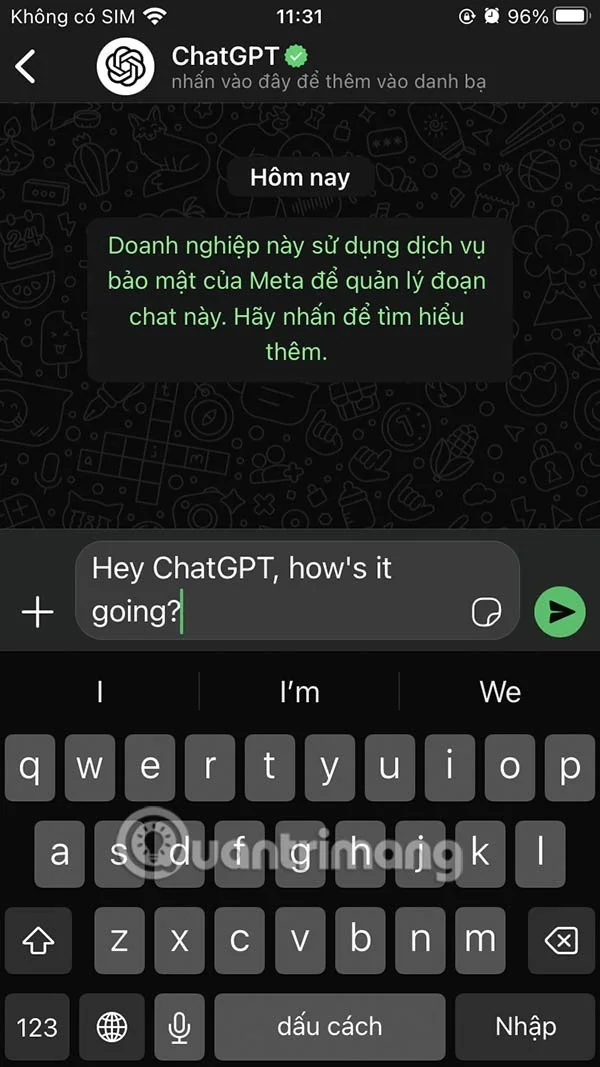 WhatsApp'ta ChatGPT nasıl kullanılır