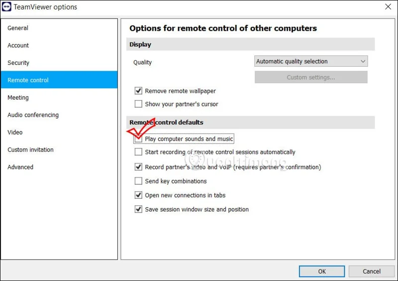Cómo compartir audio en TeamViewer