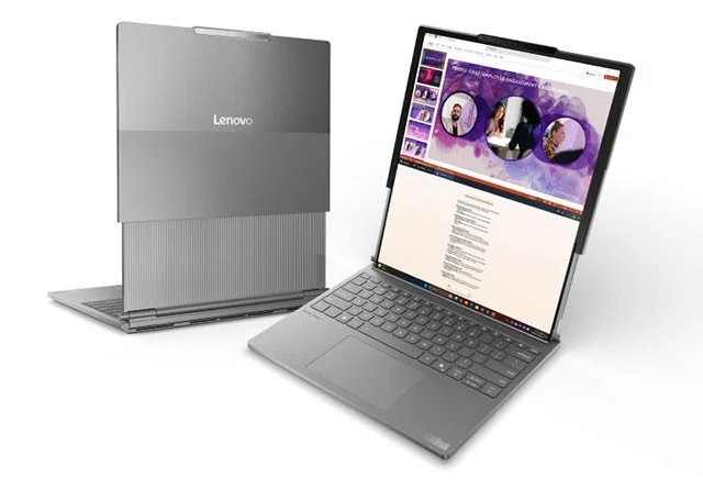 Imágenes filtradas del primer portátil con pantalla enrollable de Lenovo