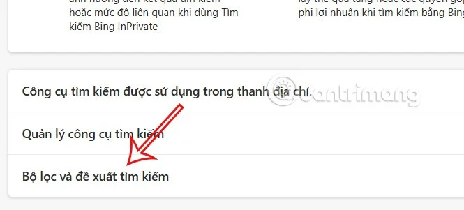 Atajos de tendencia en Bing Microsoft Edge