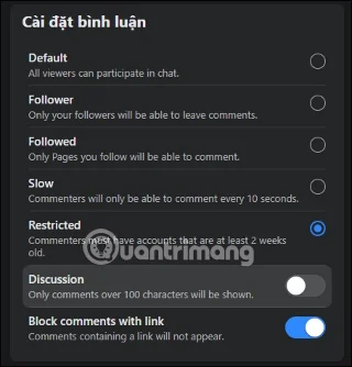 Cómo desactivar los comentarios al transmitir en vivo en Facebook