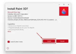 Paint 3D Windows 10 ve 11e Nasıl Kurulur