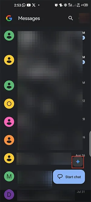 Como enviar mensagens RCS usando o Google Gemini