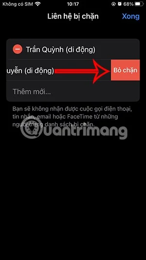 Instructies om telefoonnummers op de iPhone te blokkeren