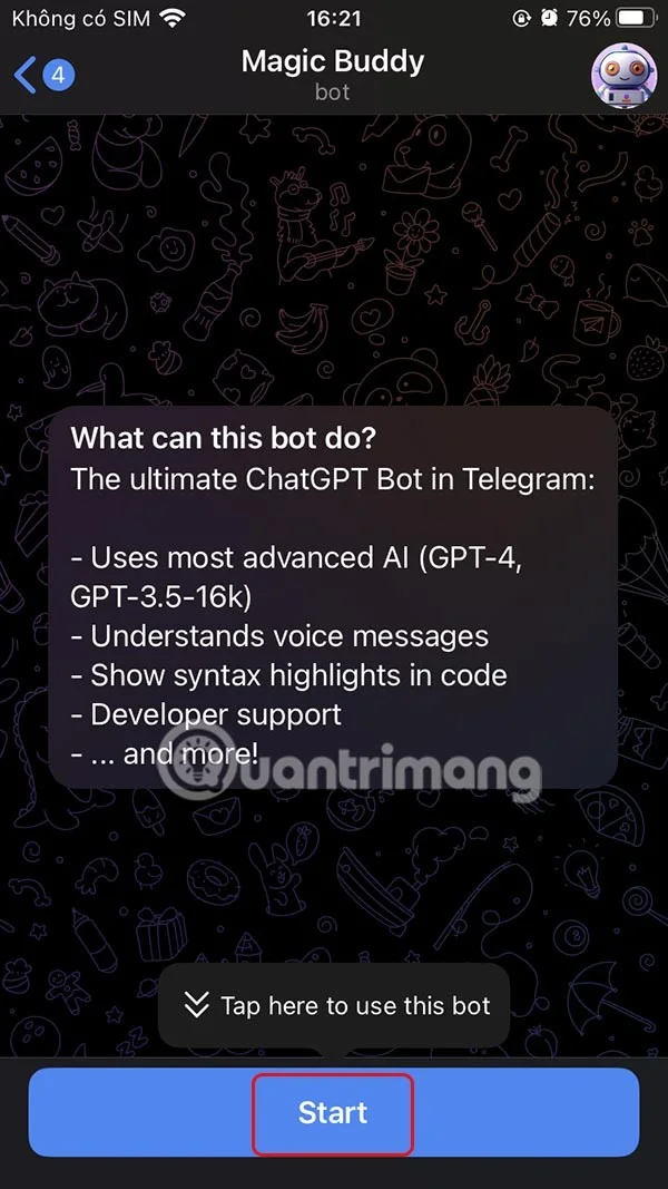 Como usar o chatbot de IA MagicBuddy no Telegram
