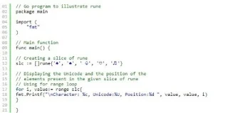 Como usar Runa em Golang