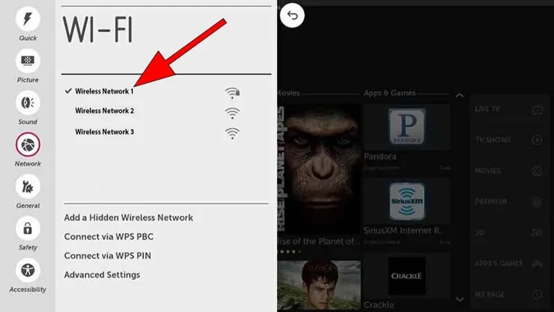 Cómo conectar wifi a un Smart TV LG