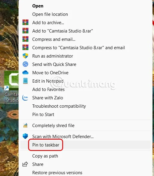 Instructions to fix the error of not being able to pin applications to the Windows 11 Taskbar