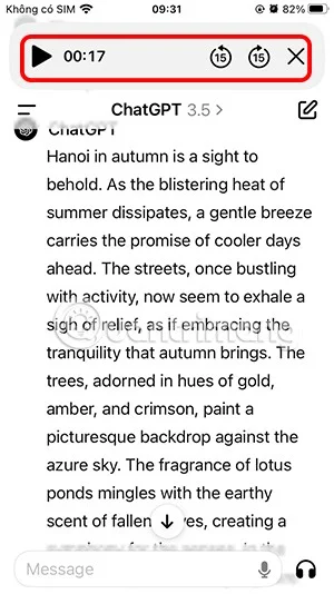 ChatGPT'de geri bildirim okuma talimatları