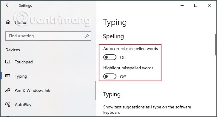 ¿Cómo desactivar el corrector ortográfico en Windows 10?