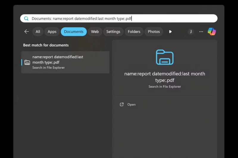 How to find files faster using Windows search filters