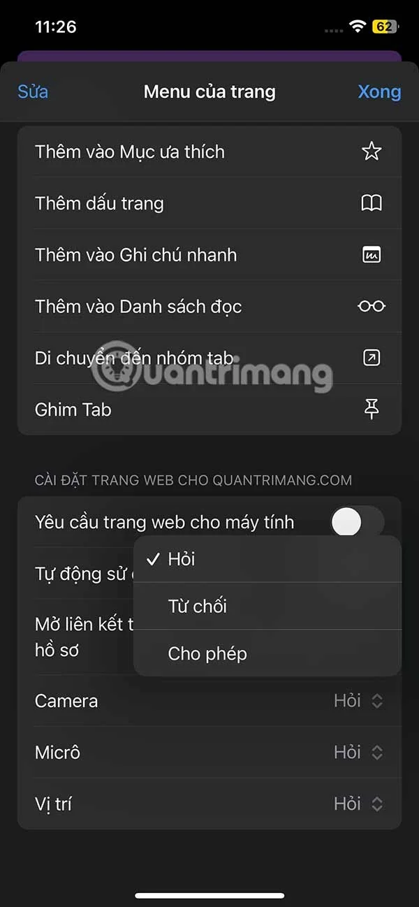 iPhone'da Safari web sitesi ayarları nasıl yapılır