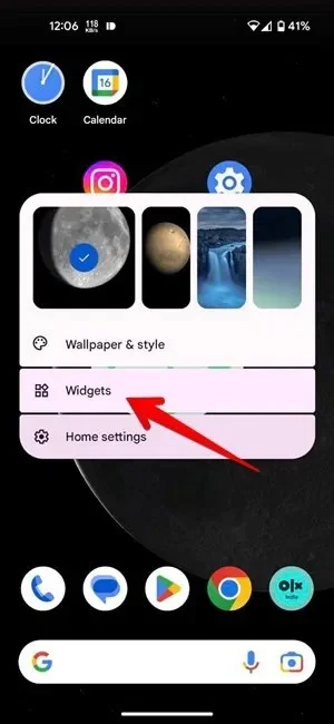 Android 홈 화면에 설정 앱 바로가기를 추가하는 방법