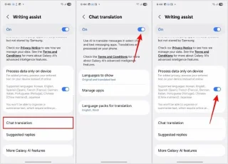 Cómo usar el Asistente de escritura con IA en Samsung