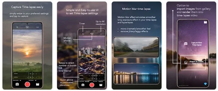 Le 8 migliori app per fotocamere time-lapse per Android
