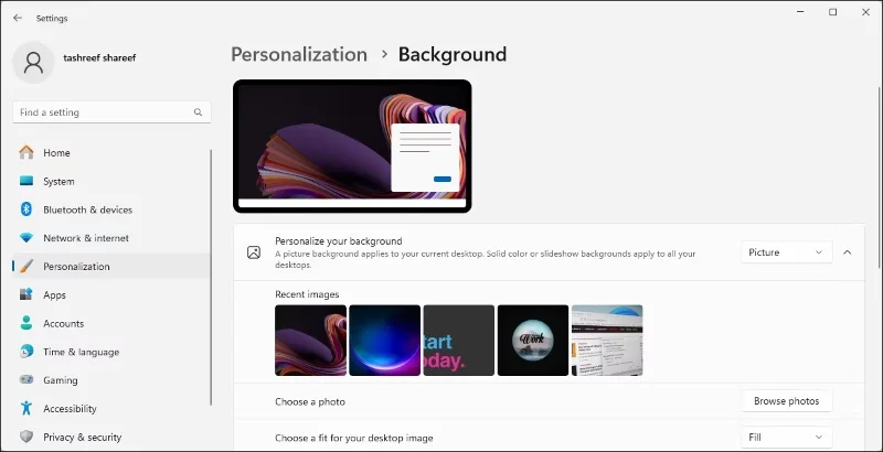 Her monitörde farklı duvar kağıtları nasıl ayarlanır Windows 10/11
