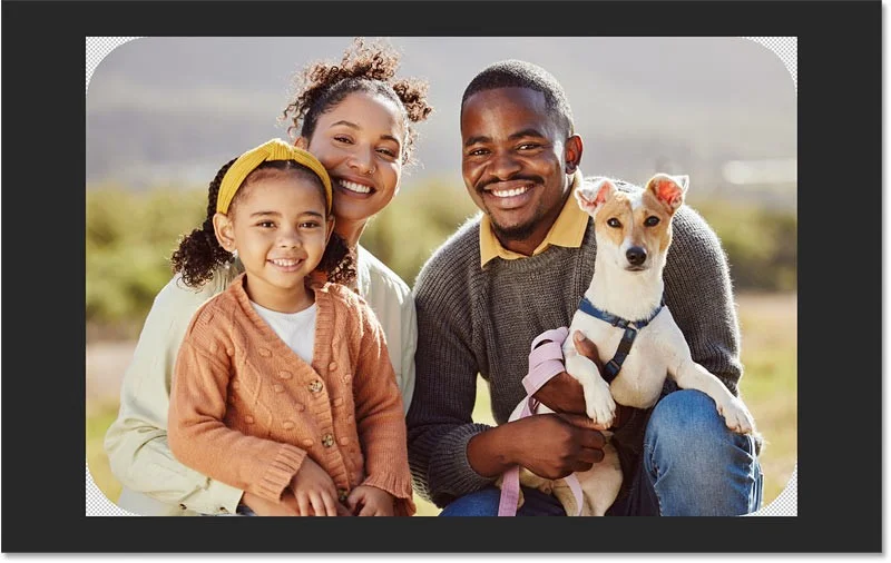 So erstellen Sie Bilder mit abgerundeten Ecken in Photoshop