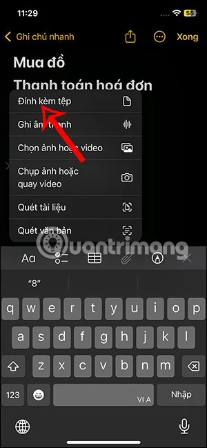 iPhone notlarına ses dosyaları ekleme talimatları