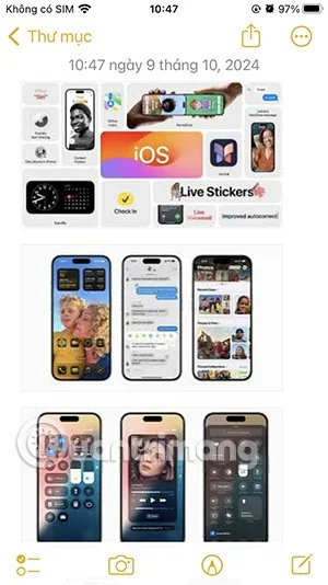iPhone에서 텍스트 및 파일을 끌어서 놓기 위한 지침