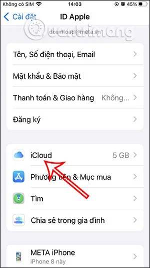 Telefonlarda ve bilgisayarlarda en son iCloud e-postasını oluşturma talimatları