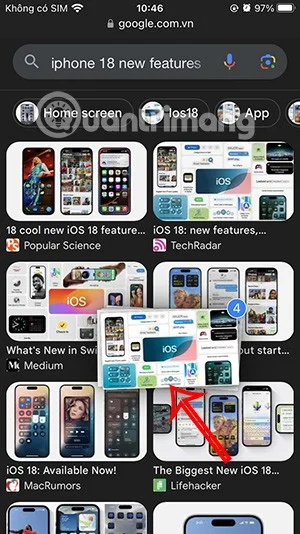iPhone에서 텍스트 및 파일을 끌어서 놓기 위한 지침