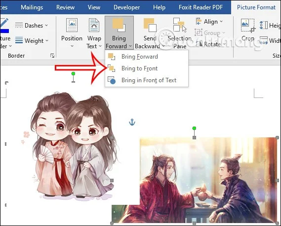 Cómo organizar imágenes superpuestas en Word