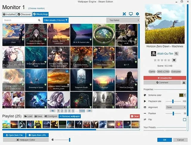 Install animated screensavers, animated wallpapers on Windows