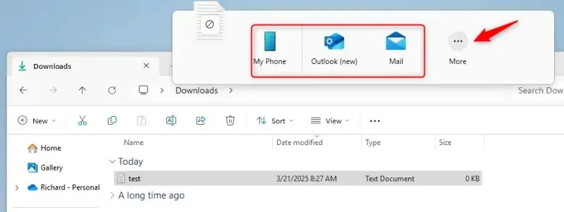Instructions to enable Windows 11 file drag and drop feature