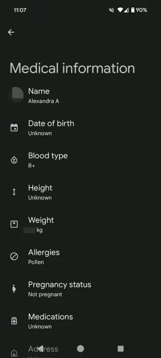 Android에서 개인 안전 정보를 설정하는 방법