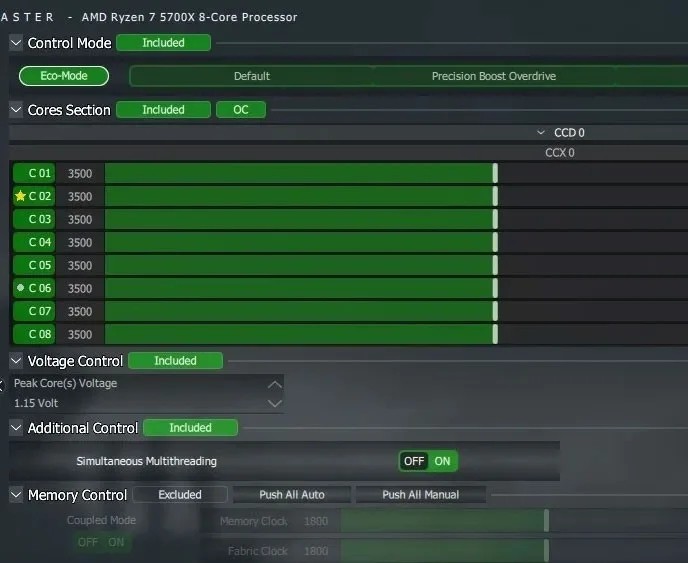 Instructions pour sous-tension afin de réduire la température du processeur