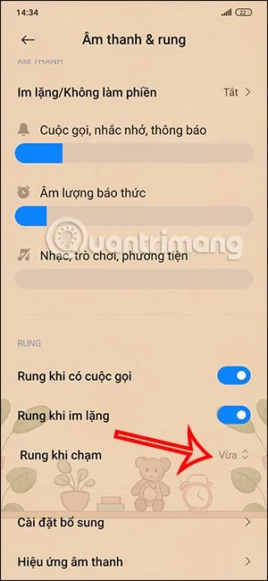 Xiaomi telefonlarında titreşim modunu ayarlama talimatları