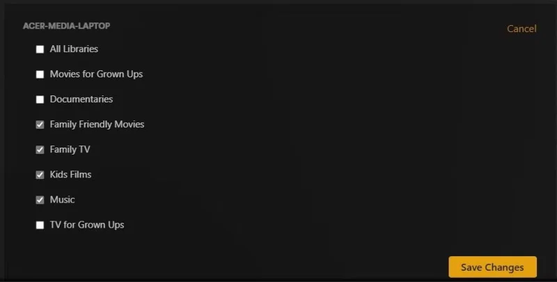Como configurar o Plex para sua família