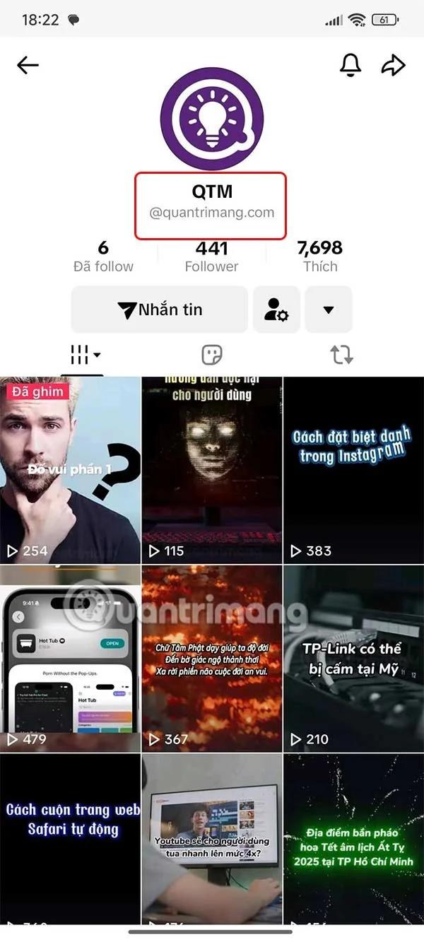 TikTok'ta arkadaşlarınızın hesaplarına takma adlar ayarlama talimatları