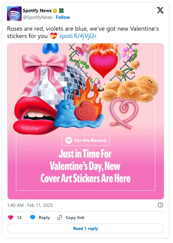 Personaliza tu lista de reproducción de San Valentín con la nueva herramienta de portadas de Spotify