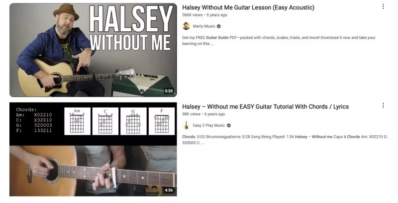 Los 7 mejores sitios web para encontrar acordes de guitarra para canciones