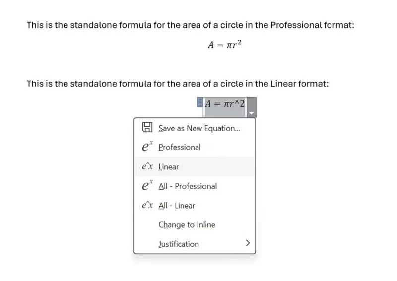 Cómo escribir fórmulas matemáticas en Word muy fácilmente