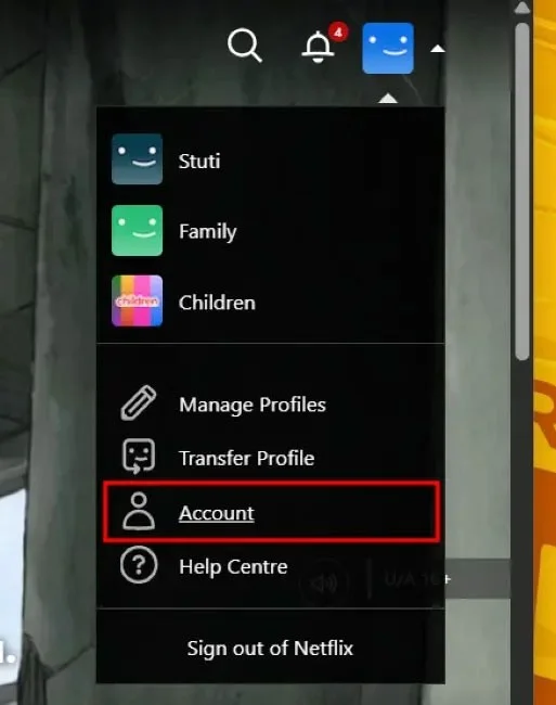 Telefondan, bilgisayardan Netflix hesabını silme talimatları