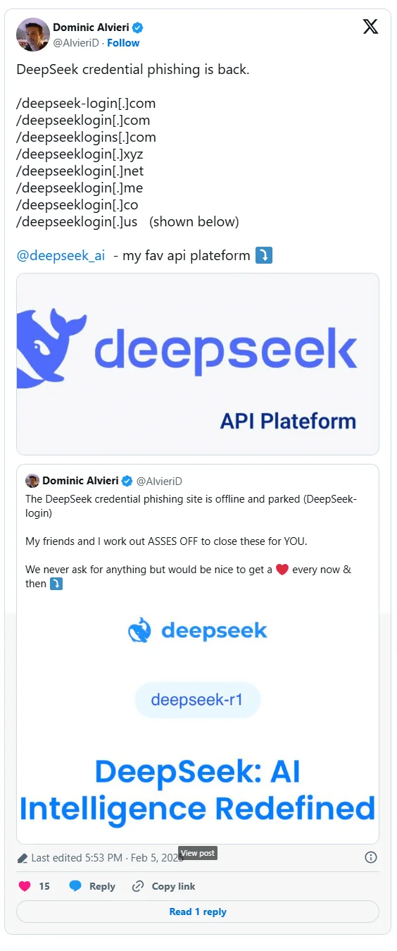 Los estafadores utilizan Deepseek para robar datos de los usuarios