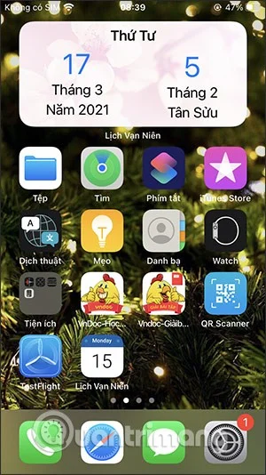 So zeigen Sie den Mondkalender einfach auf dem iPhone-Sperrbildschirm an