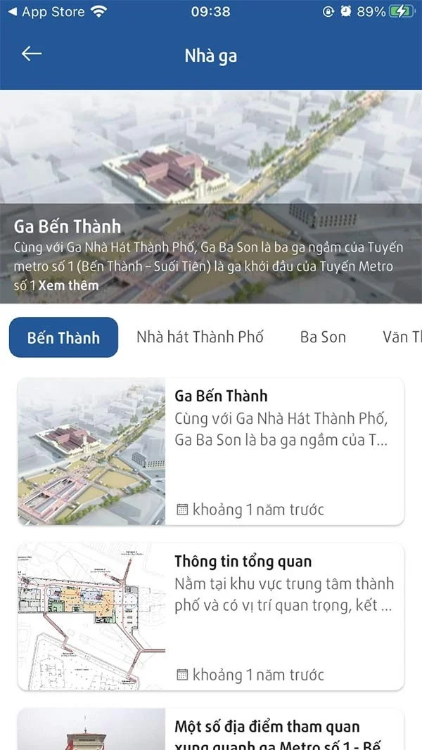 Metro güzergahlarını aramak için Metro HCMC'yi kullanma talimatları