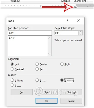 Crea líneas de puntos (………) rápidamente en Microsoft Word