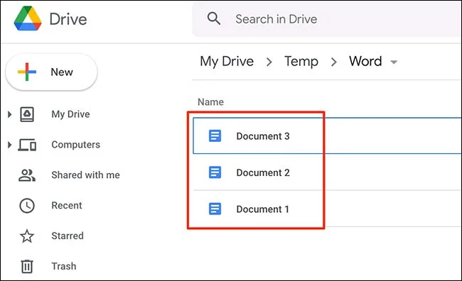 Birden fazla Word belgesini Google Dokümanlar'a nasıl dönüştürebilirim?