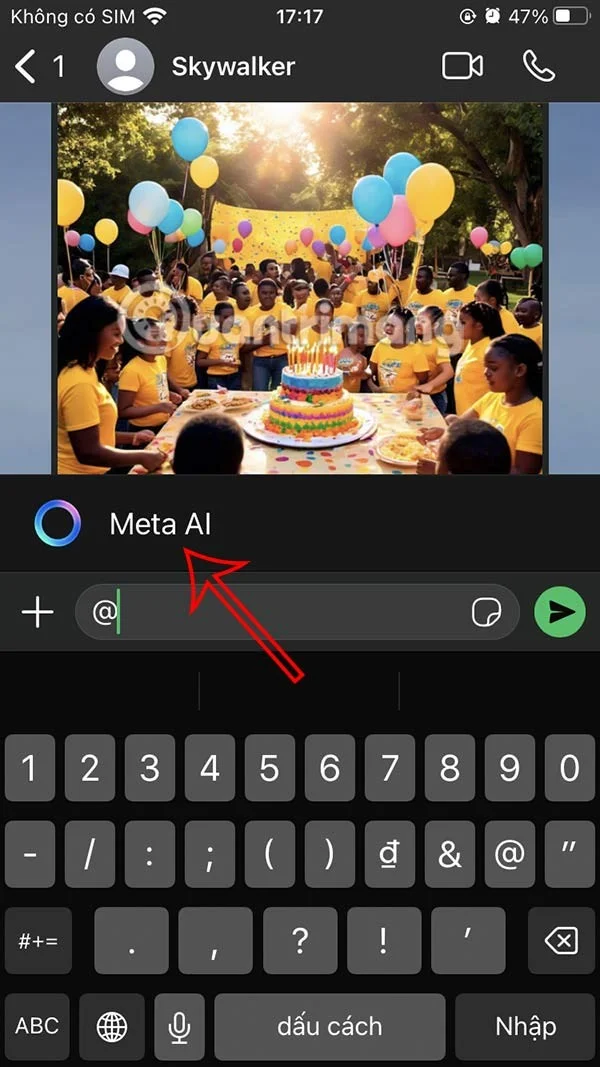 Como criar imagens de IA no chat do WhatsApp