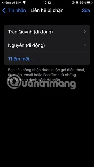Instructies om telefoonnummers op de iPhone te blokkeren