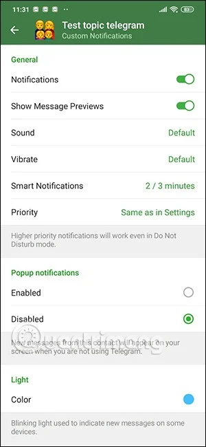 Cómo crear un tema de grupo de Telegram para discusión