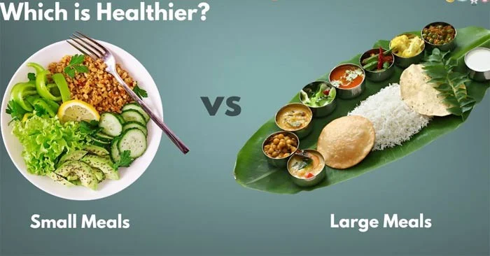 ¿Es mejor comer comidas pequeñas o comidas grandes?