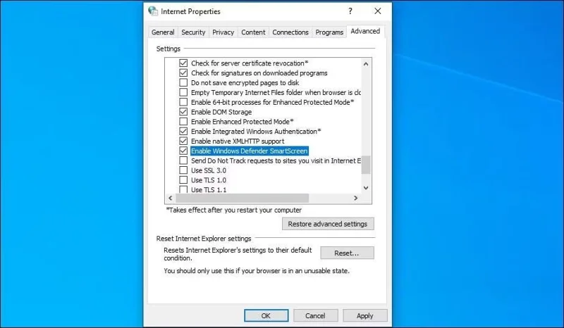 Windows'ta SmartScreen filtresini nasıl etkinleştirir veya devre dışı bırakırsınız