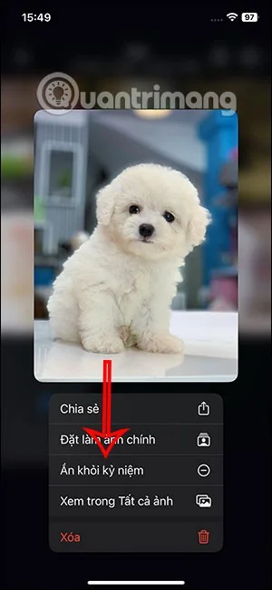 Instruções para adicionar e excluir fotos no álbum de memórias do iPhone