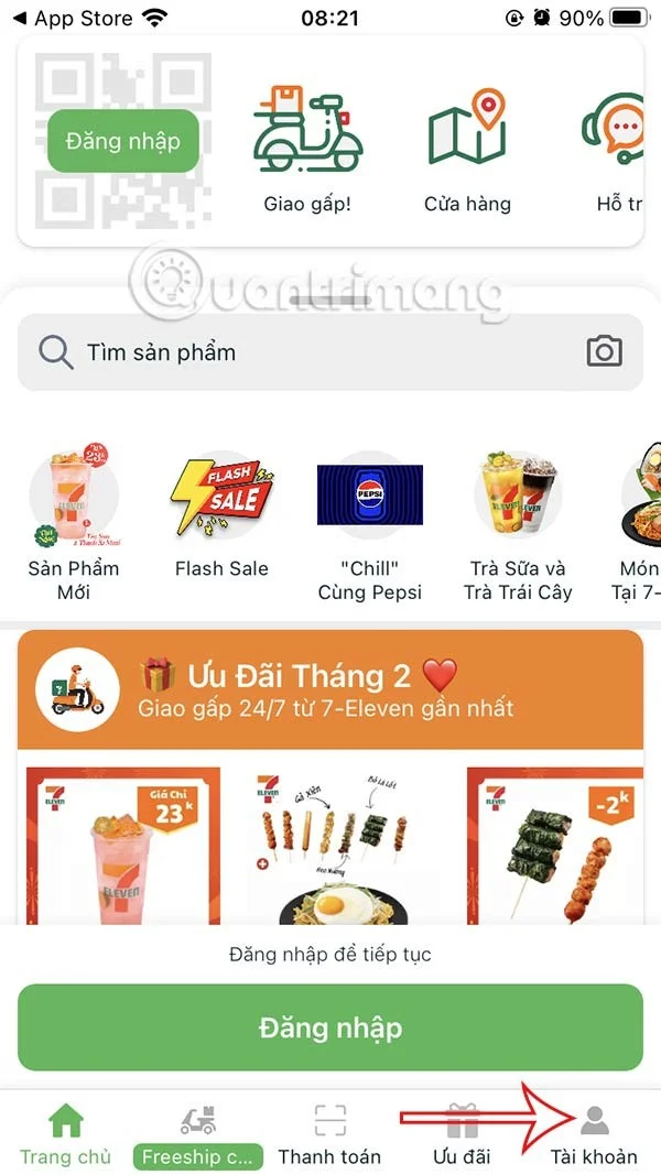 7-Eleven'da alışveriş talimatları